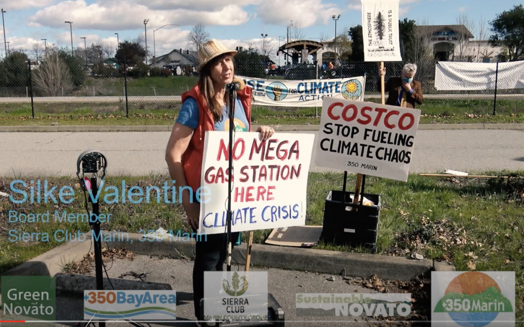 350Marin and Allies Protest Novato Costco Mega-Gas Plan
