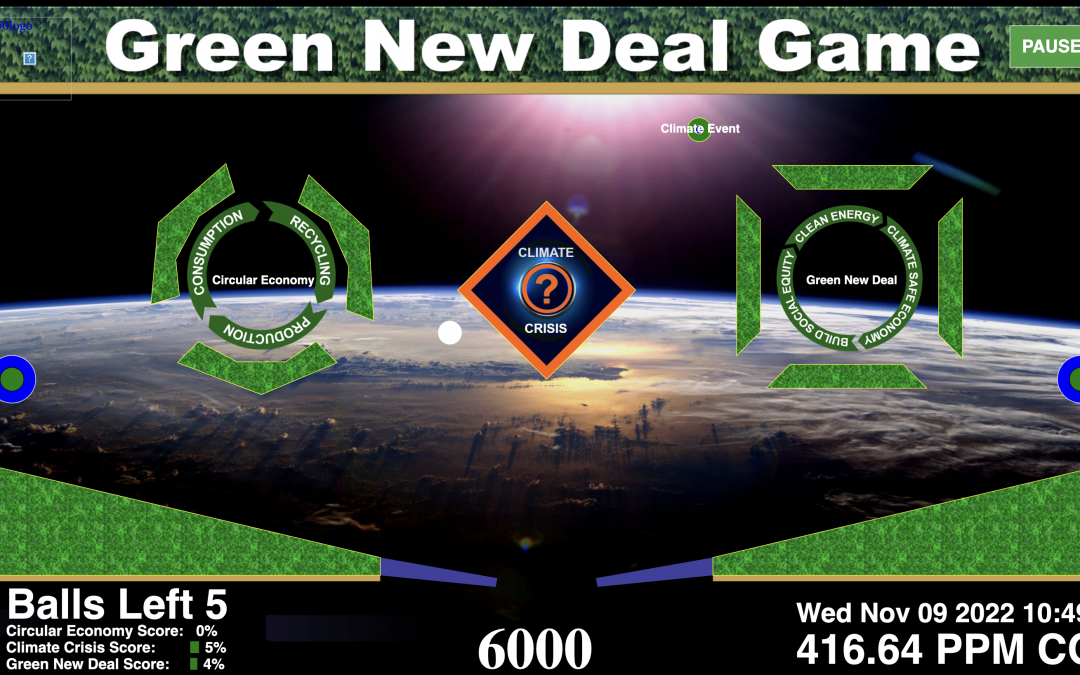 Green New Deal Pinball Game